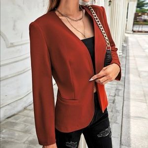 Burnt orange blazer